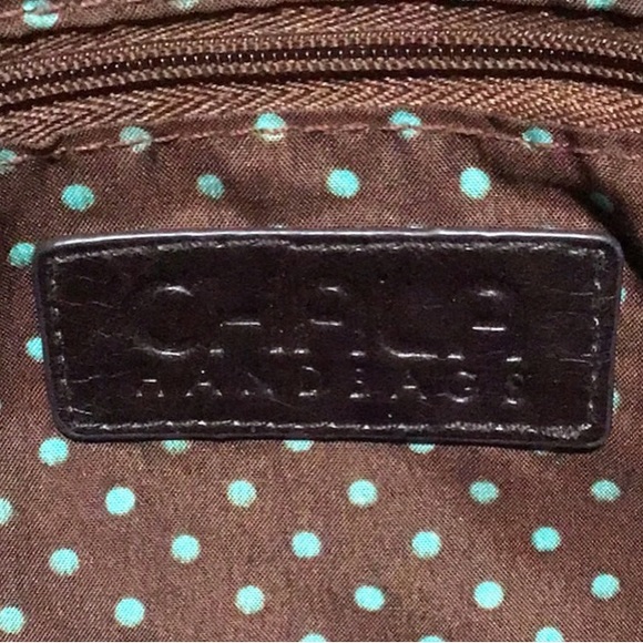 NEW CHALA HANDBAGS Bird Tweet Shoulder Bag, Large Tote, Burnt Orange & Teal - Picture 15 of 15